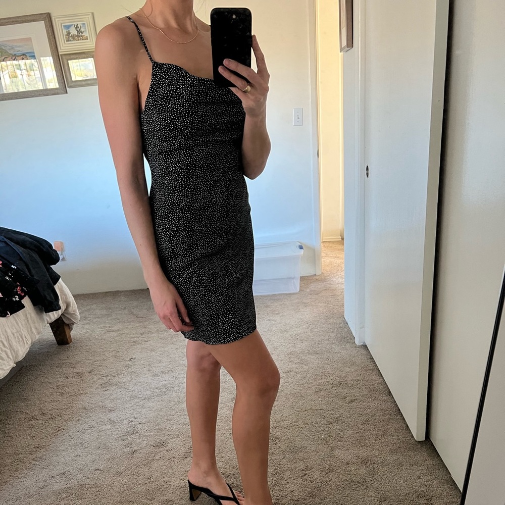 Black & White Polkadot Dress